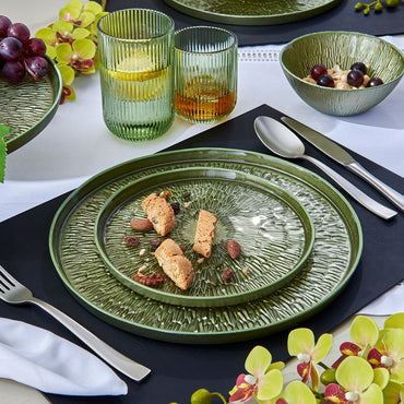 DUOMO Farfurie aperitiv, sticlă, D.19.5cm