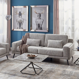 PUNTO Vas decorativ, inox, L.40cm