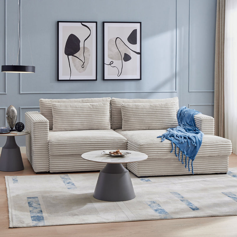 ERDING Colțar extensibil, șezlong stânga/dreapta și ladă depozitare, stofă