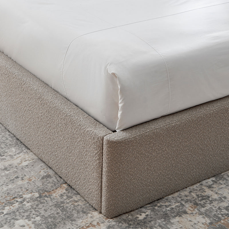 FULTON Pat tapițat, somieră rabatabilă și ladă depozitare incluse