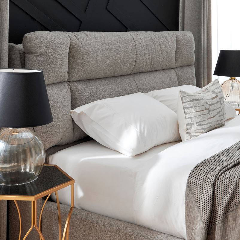 FULTON Pat tapițat, somieră rabatabilă și ladă depozitare incluse