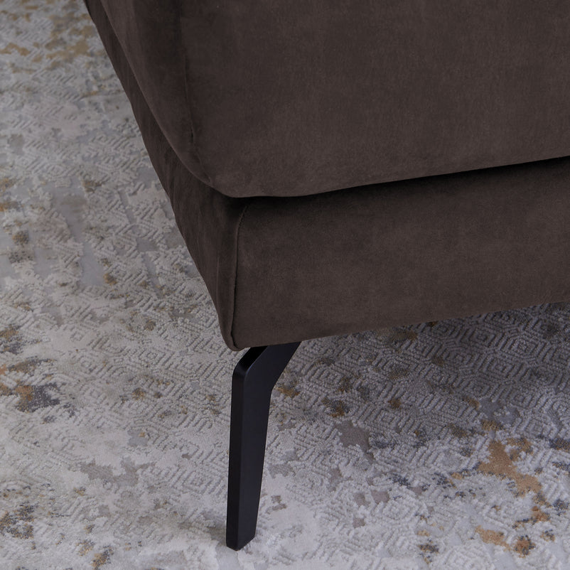 GARNER Colțar, șezlong dreapta, spătar și mecanism tetiere, stofă