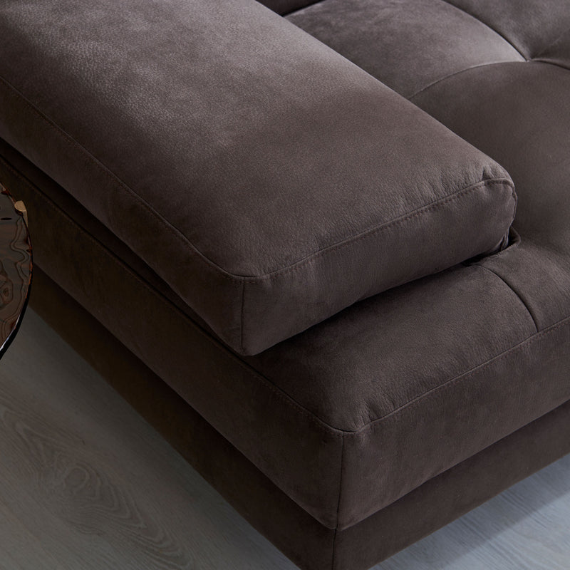 GARNER Colțar, șezlong dreapta, spătar și mecanism tetiere, stofă