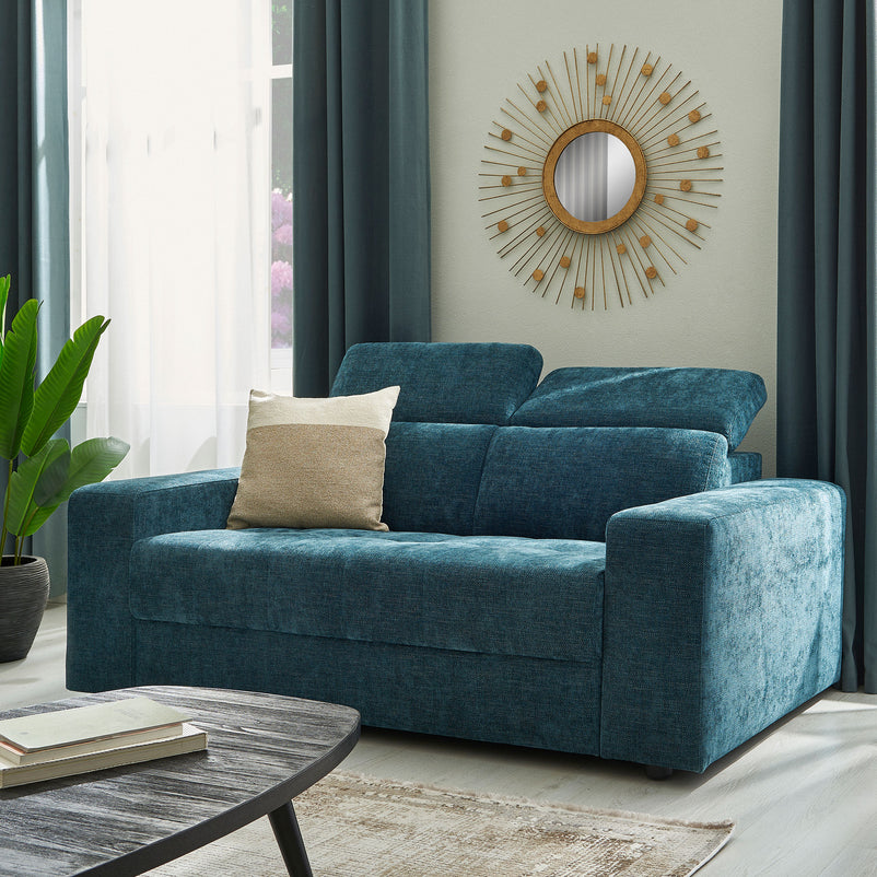 GRETNA Canapea 2 locuri, mecanism tetiere, stofă