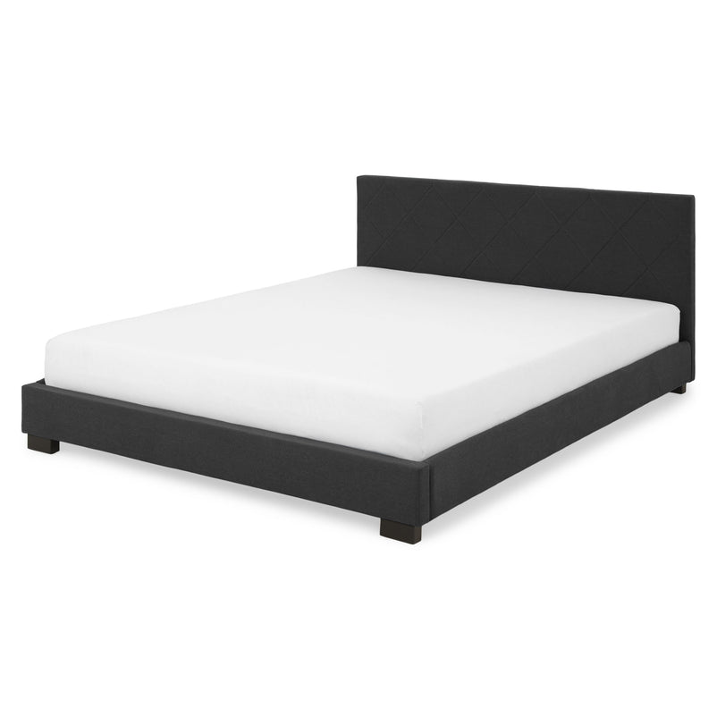 KRONIA Pat tapițat, 160x200cm, somieră inclusă