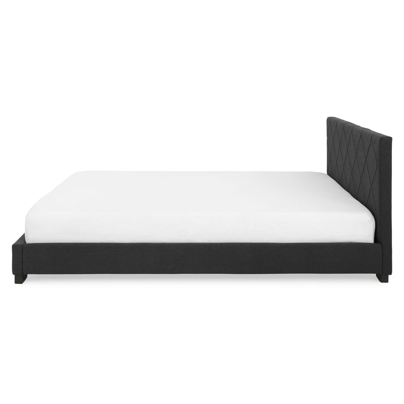 KRONIA Pat tapițat, 160x200cm, somieră inclusă