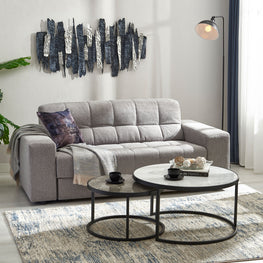 HAINES Canapea extensibilă, 3 locuri, stofă