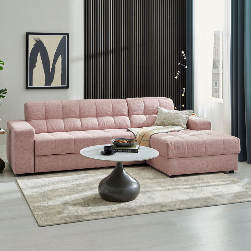 HAINES Colțar extensibil, șezlong stânga/dreapta, stofă