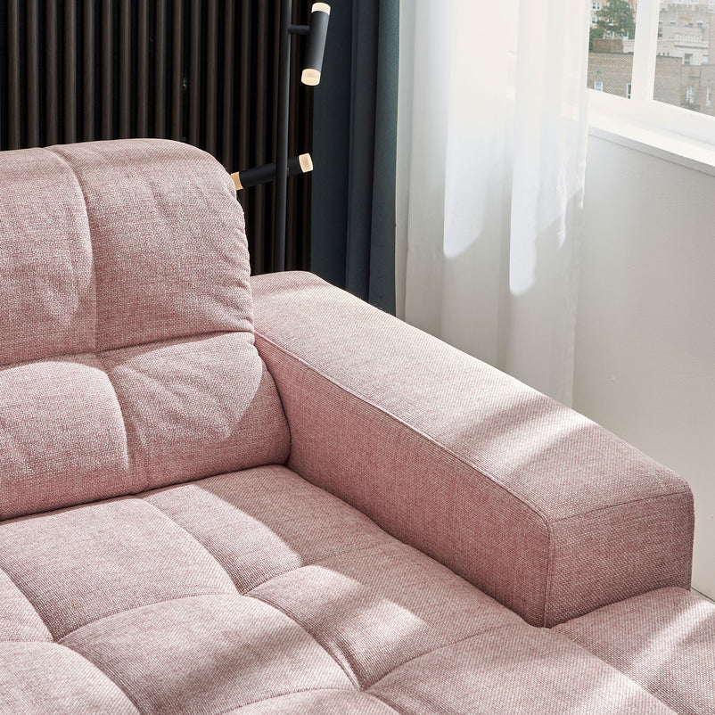 HAINES Colțar extensibil, șezlong stânga/dreapta, stofă