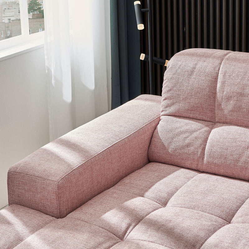 HAINES Colțar extensibil, șezlong stânga/dreapta, stofă