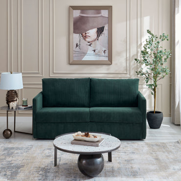 HALVER Canapea extensibilă, 3 locuri, stofă