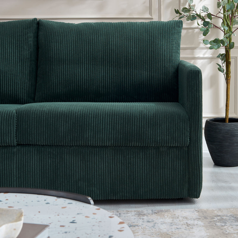 HALVER Canapea extensibilă, 3 locuri, stofă