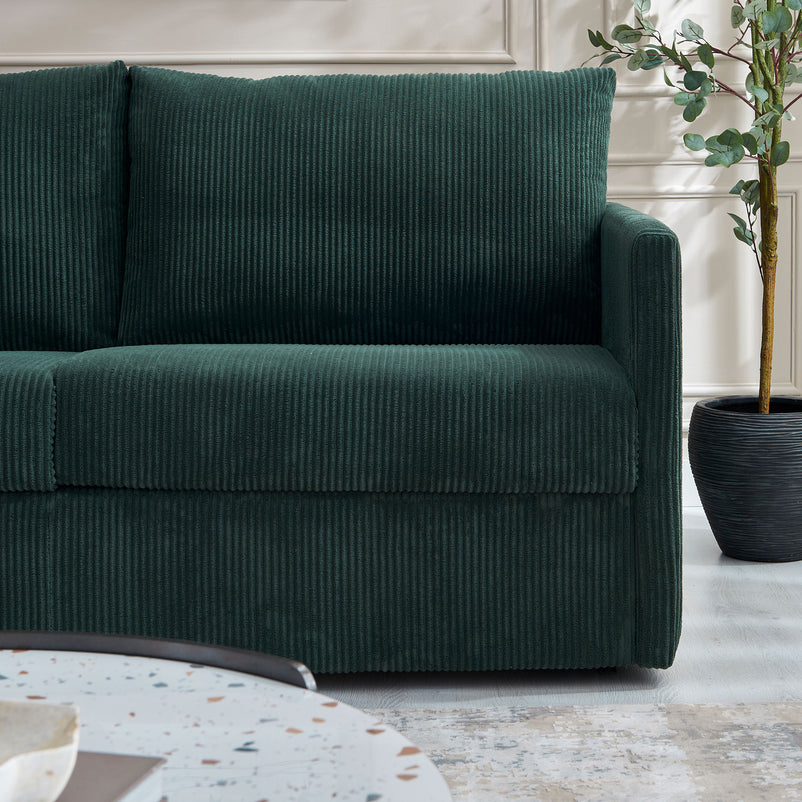 HALVER Canapea extensibilă, 3 locuri, stofă