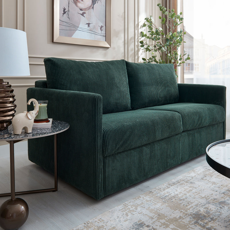 HALVER Canapea extensibilă, 3 locuri, stofă