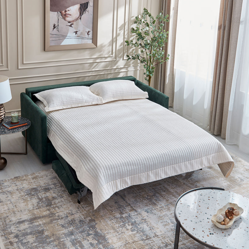 HALVER Canapea extensibilă, 3 locuri, stofă