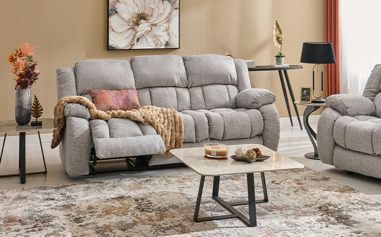 PÂNĂ LA 30% REDUCERE la o selecție de canapele și fotolii cu recliner de la Mobexpert 