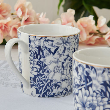 INDIGO Set 2 căni, porțelan, 360ml