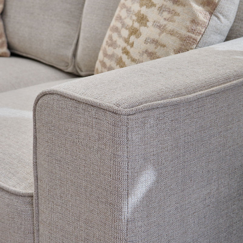 KEYNES Canapea 2 locuri, 2 perne decor incluse, stofă