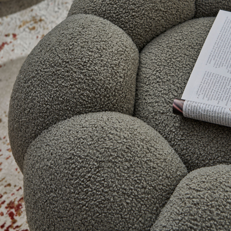 KITRIDGE Set mobilier, fotoliu rotativ și taburet