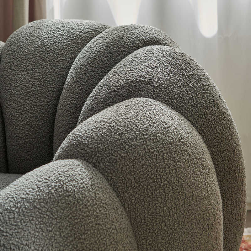 KITRIDGE Set mobilier, fotoliu rotativ și taburet