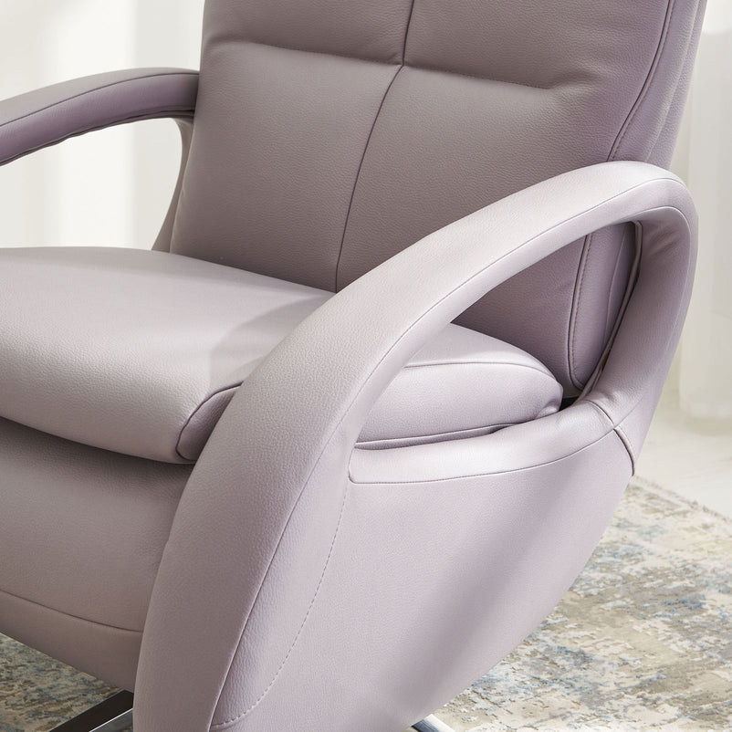 HESTON Fotoliu rotativ cu recliner electric, stofă