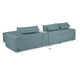 NEW JERSEY Colțar cu șezlong electric stânga/dreapta, 1 recliner electric, tetiere reglabile, USB, consolă depozitare, stofă