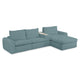 NEW JERSEY Colțar cu șezlong electric stânga/dreapta, 1 recliner electric, tetiere reglabile, USB, consolă depozitare, stofă