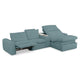 NEW JERSEY Colțar cu șezlong electric stânga/dreapta, 1 recliner electric, tetiere reglabile, USB, consolă depozitare, stofă
