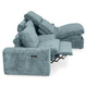 NEW JERSEY Colțar cu șezlong electric stânga/dreapta, 1 recliner electric, mecanism tetieră, USB, stofă