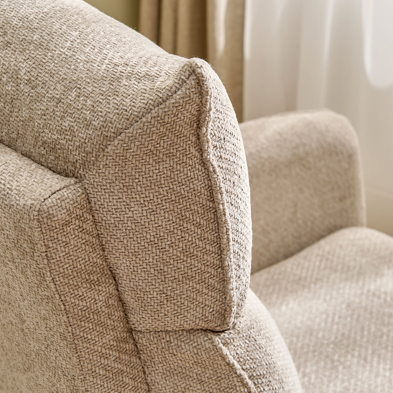 KERSEY Fotoliu rotativ, recliner manual, stofă