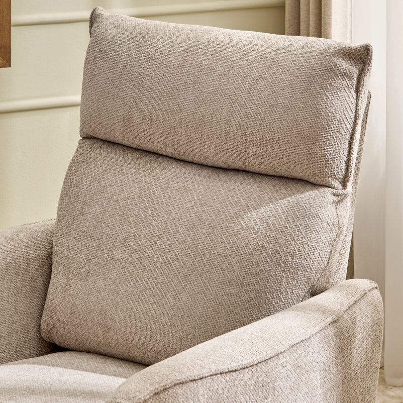 KERSEY Fotoliu rotativ, recliner manual, stofă