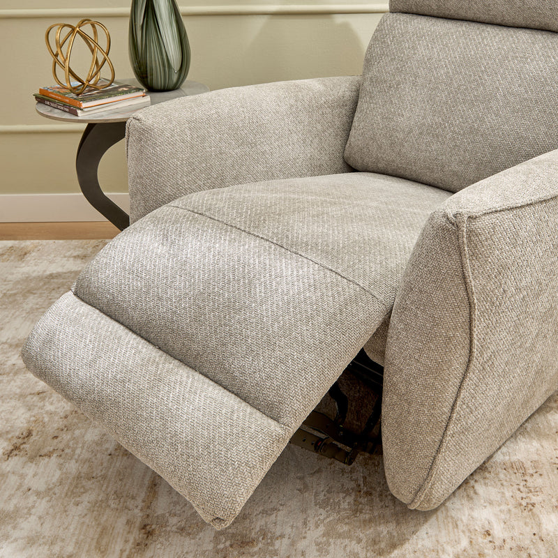 KERSEY Fotoliu rotativ, recliner manual, stofă