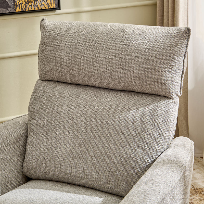 KERSEY Fotoliu rotativ, recliner manual, stofă