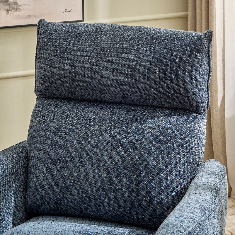 KERSEY Fotoliu rotativ, recliner manual, stofă