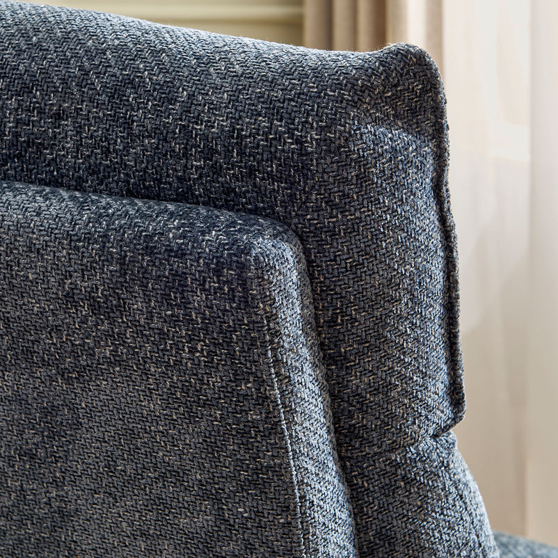 KERSEY Fotoliu rotativ, recliner manual, stofă