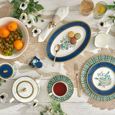 LUELLA Set veselă, porțelan, 37 piese