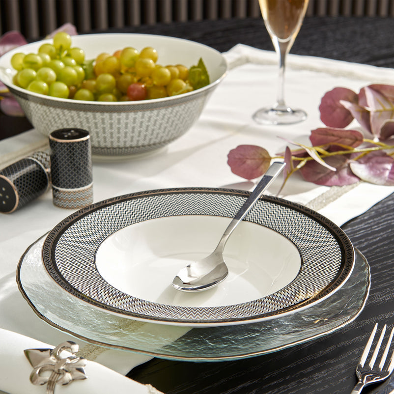 SONYA Platou, sticlă, D.33cm