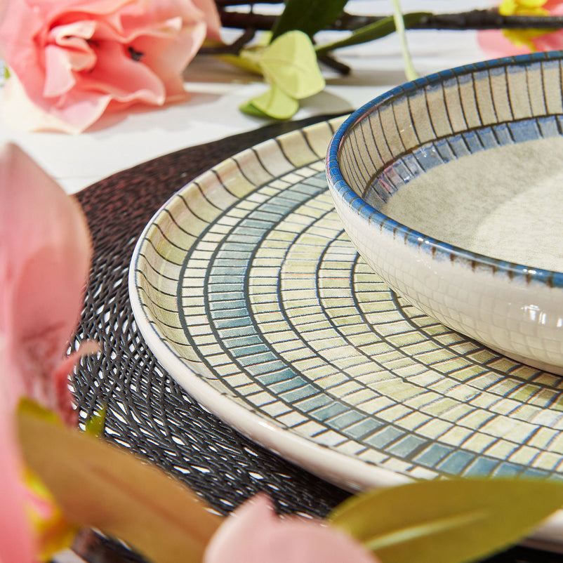 LUANA Set veselă 24 piese, gresie