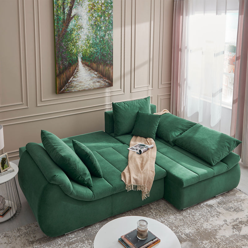 MINIDIAZ Canapea extensibilă, șezlong stânga/dreapta, stofă