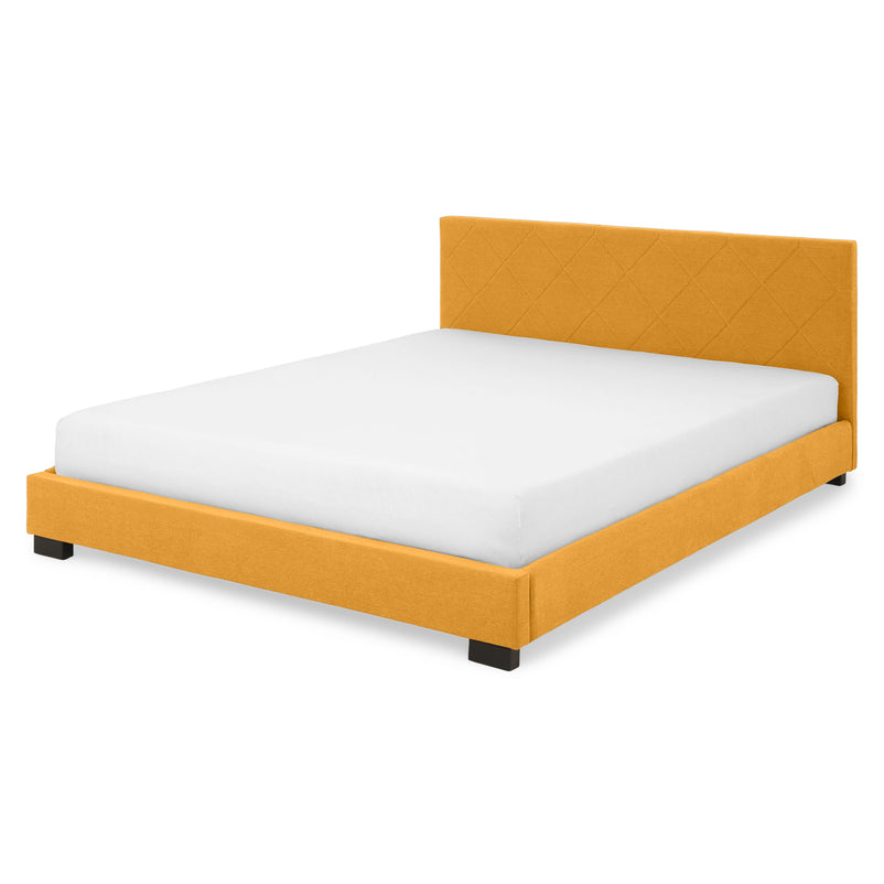 KRONIA Pat tapițat, 160x200cm, somieră inclusă