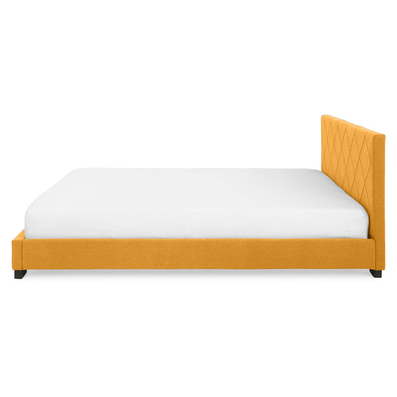 KRONIA Pat tapițat, 160x200cm, somieră inclusă