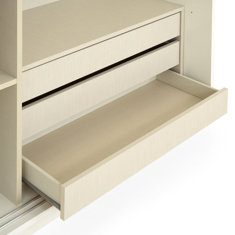 CAROLINE Dulap 2 uși glisante, casetieră inclusă