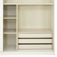 CAROLINE Dulap 2 uși glisante, casetieră inclusă