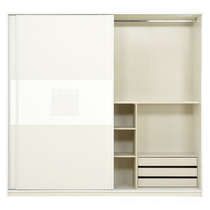 CAROLINE Dulap 2 uși glisante, casetieră inclusă