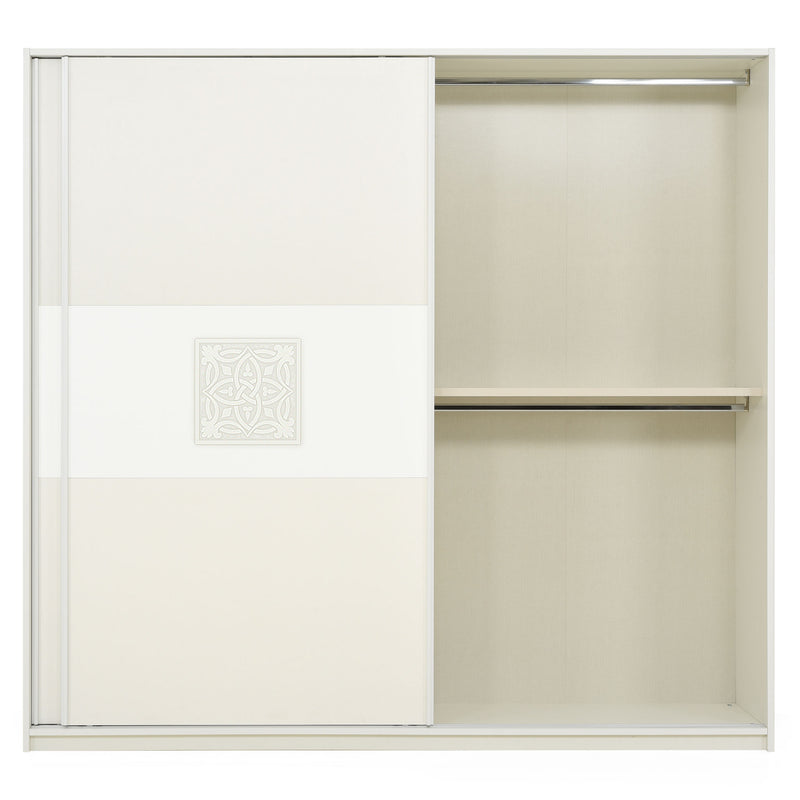 CAROLINE Dulap 2 uși glisante, casetieră inclusă