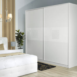 CAROLINE Dulap 2 uși glisante, casetieră inclusă