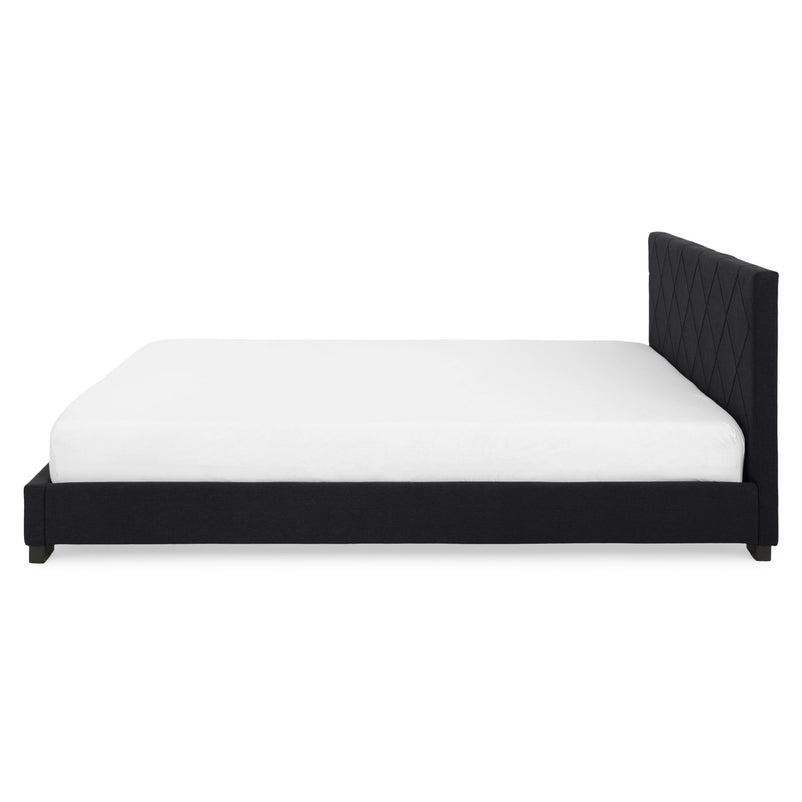 KRONIA Pat tapițat, 160x200cm, somieră inclusă