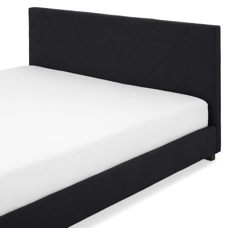 KRONIA Pat tapițat, 160x200cm, somieră inclusă