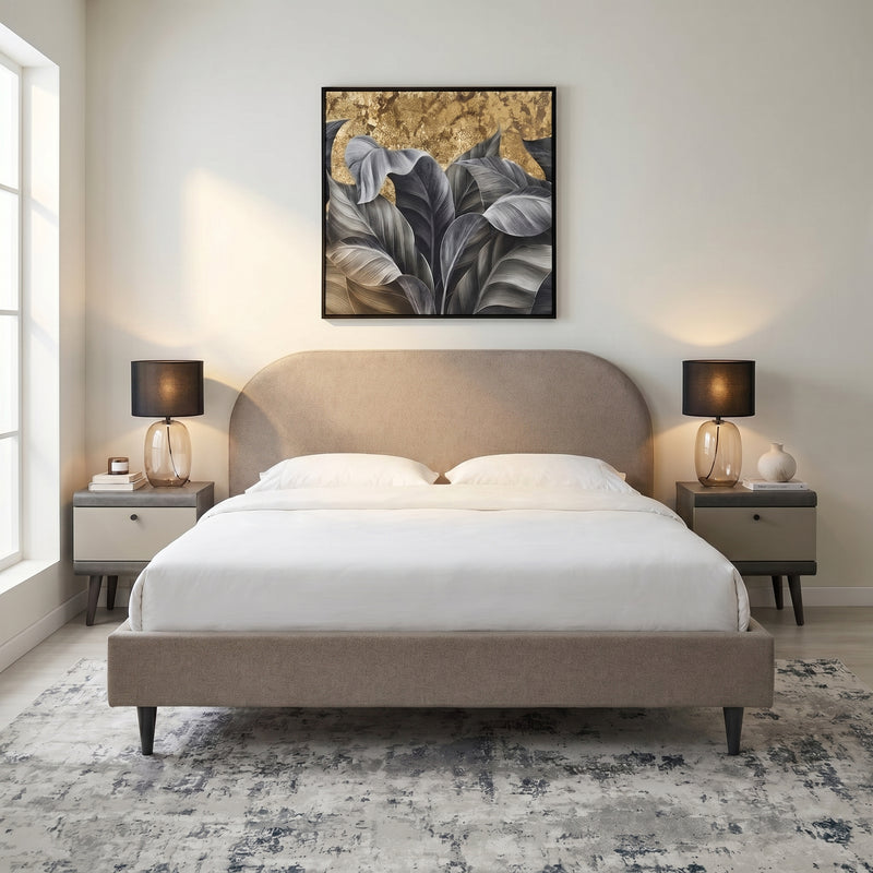 NYLES Pat tapițat, 160x200cm, somieră inclusă