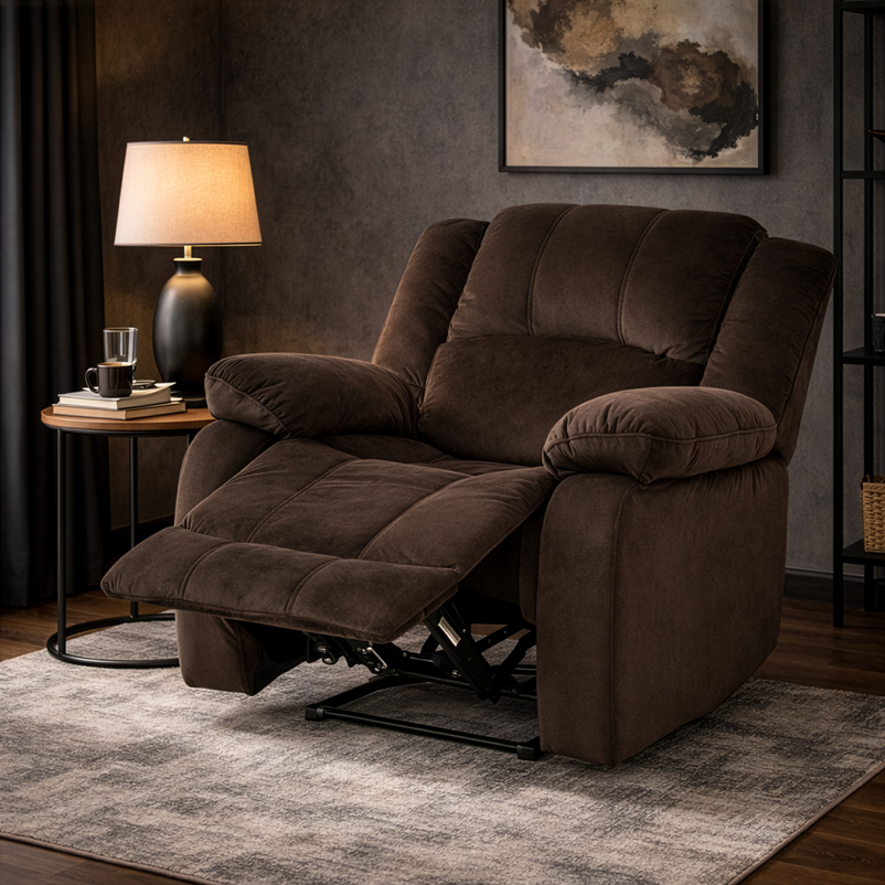 NOLE Fotoliu recliner manual, stofă